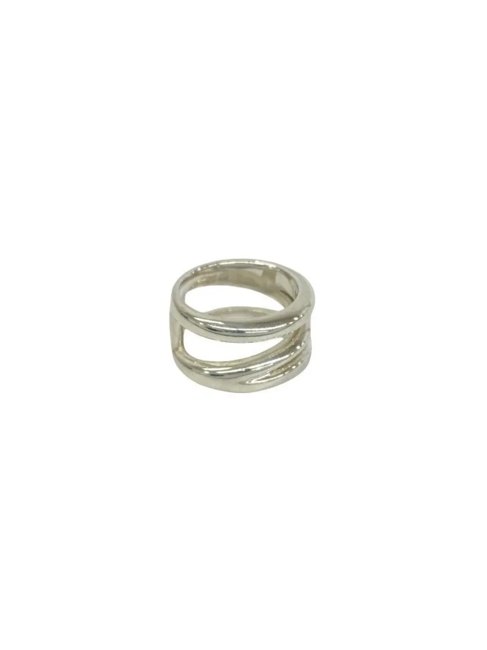 Tiffany & Co Vintage Diagonal Ring 925 Sterling Silver